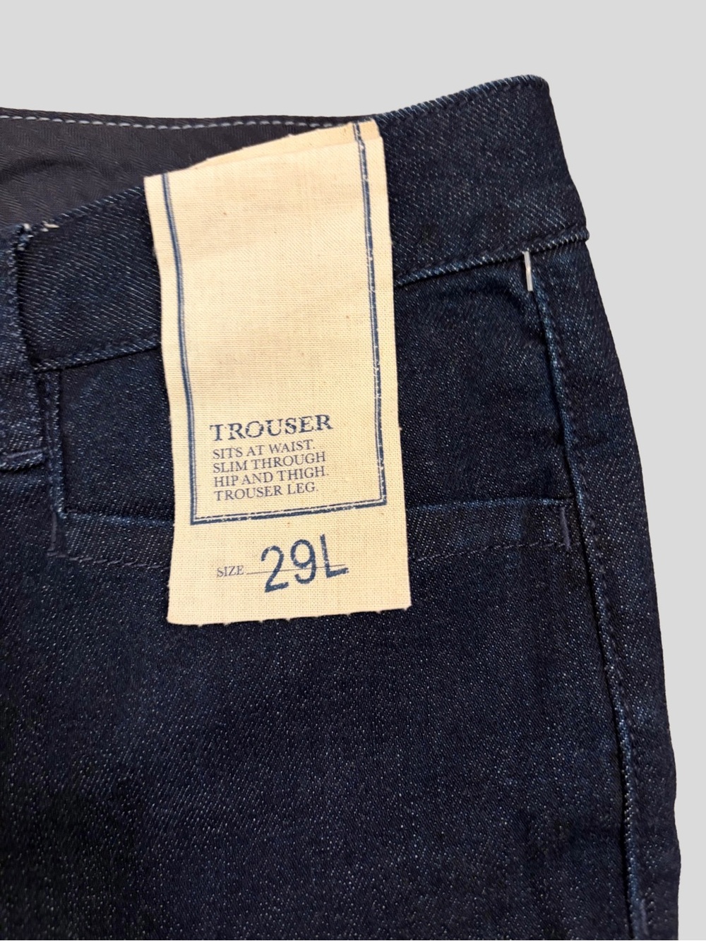 Banana Republic Classic Dark Wash Trouser Jeans Size 29L Long - Picture 3 of 8